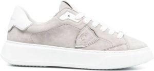 Philippe Model Paris suede lace-up sneakers Grey