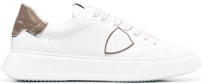 Philippe Model Paris Temple two-tone sneakers White