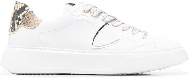 Philippe Model Paris Temple Veau Python low-top sneakers White