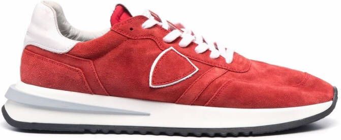 Philippe Model Paris Tropez 2.1 washed suede sneakers Red