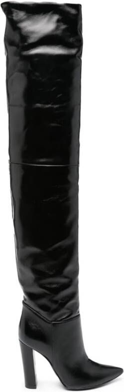 Philosophy Di Lorenzo Serafini 120mm leather pointy-toe boots Black