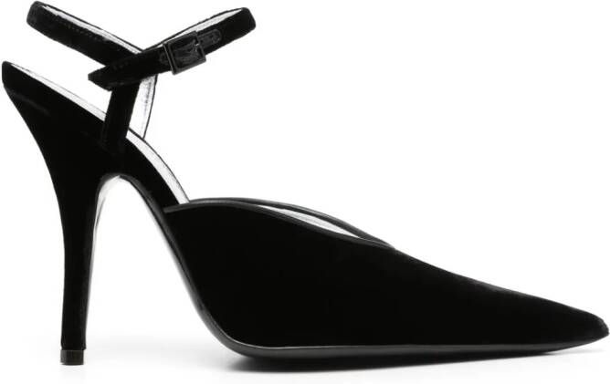 Philosophy Di Lorenzo Serafini 125mm pointed-toe velvet pumps Black