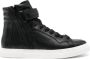 Pierre Hardy 112 panelled leather sneakers Black - Thumbnail 1