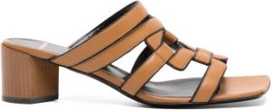 Pierre Hardy 50mm leather open-toe mules Brown