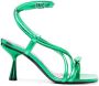Pierre Hardy 60mm crossover-strap sandals Green - Thumbnail 1