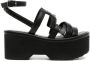 Pierre Hardy 80mm strappy wedge sandals Black - Thumbnail 1