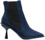 Pierre Hardy elasticated side-panel 90mm boots Blue - Thumbnail 1