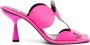 Pierre Hardy Lava Bulles 85mm laser-cut leather mules Pink - Thumbnail 1