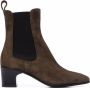 Pierre Hardy Melody suede Chelsea boots Green - Thumbnail 1
