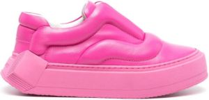 Pierre Hardy Skate Cubix padded leather sneakers Pink
