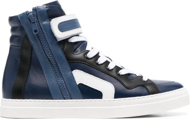 Pierre Hardy touchstrap high-top sneakers Blue