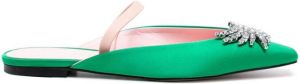 Pīferi Drizella slip-on mules Green