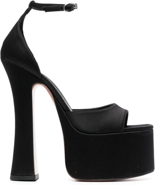 Pīferi Rosalia 165mm platform sandals Black