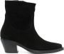 PINKO 55mm pointy-toe suede boots Black - Thumbnail 1