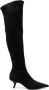 PINKO 65mm knee-high suede boots Black - Thumbnail 1
