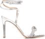 PINKO Anabia 105mm leather sandals Silver - Thumbnail 1