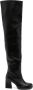 PINKO faux-leather knee-high boots Black - Thumbnail 1