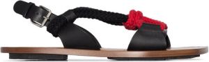 Plan C rope strap sandals Brown