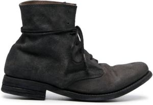 Poème Bohémien reverse lace-up boots Black