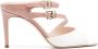 Pollini 85mm patent-leather mules Pink - Thumbnail 1