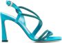 Pollini 95mm crystal-embellished sandals Blue - Thumbnail 1