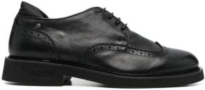 Pollini lace-up leather brogues Black