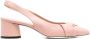 Pollini pointed gathered slingback strap pumps Pink - Thumbnail 1