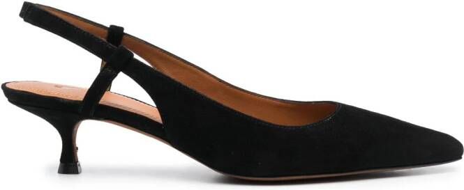 Polo Ralph Lauren 50mm pointed-toe leather pumps Black