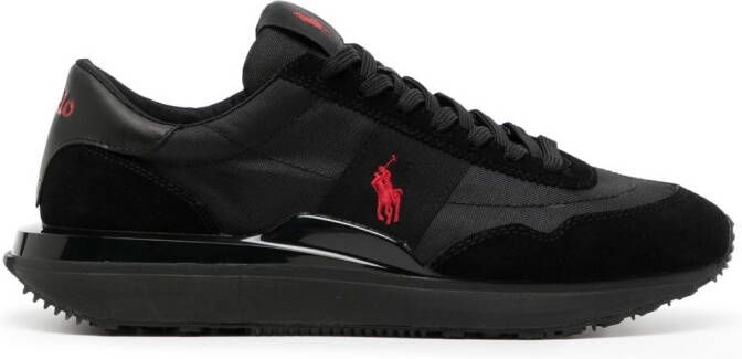 Polo Ralph Lauren embroidered-logo low-top sneakers Black