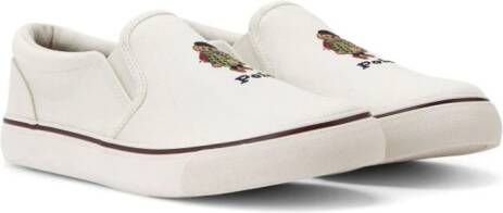 Polo Ralph Lauren Keaton Bear slip-on sneakers White