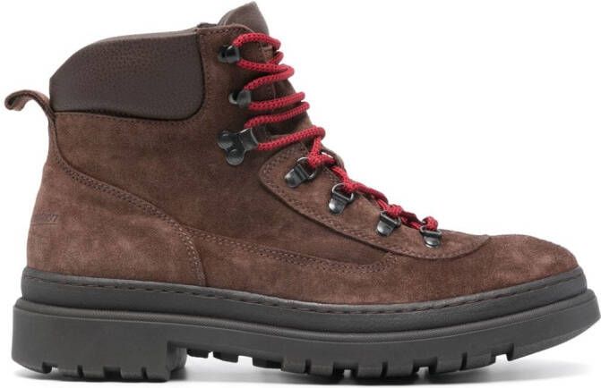 Polo Ralph Lauren lace-up suede boots Brown
