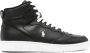 Polo Ralph Lauren logo-embroidered high-top sneakers Black - Thumbnail 11
