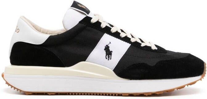 Polo Ralph Lauren logo-embroidered panelled sneakers Black