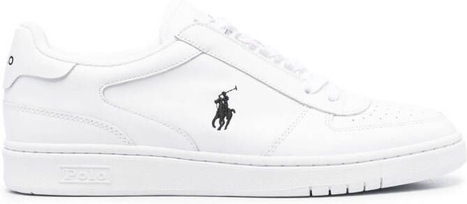 Polo Ralph Lauren logo-print lace-up sneakers White