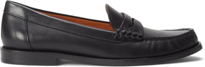 Polo Ralph Lauren penny-slot leather loafers Black