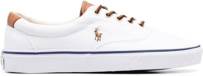 Polo Ralph Lauren debossed-logo low-top sneakers Neutrals