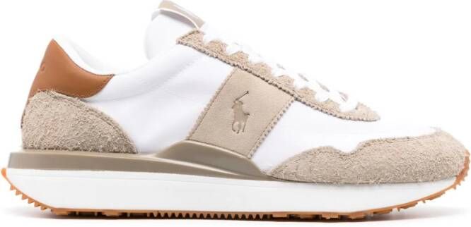 Polo Ralph Lauren Polo Pony-embroidered suede sneakers White