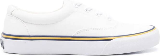 Polo Ralph Lauren round-toe canvas sneakers White