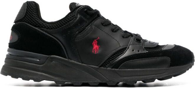 Polo Ralph Lauren logo-embroidered high-top sneakers Black