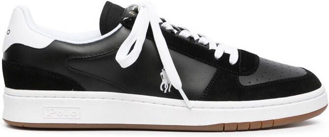Polo Ralph Lauren two-tone lace-up sneakers Black