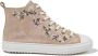 Pom D'api floral-embroidery leather sneakers Gold - Thumbnail 1