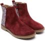 Pom D'api glitter-panels suede ankle boots Red - Thumbnail 1