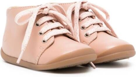 Pom D'api lace-up leather boots Pink