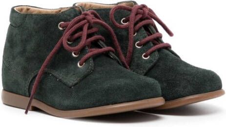 Pom D'api lace-up suede ankle boots Green