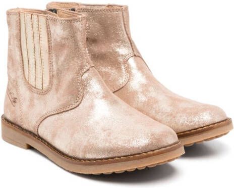 Pom D'api metallic-effect leather ankle boots Neutrals