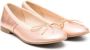 Pom D'api metallic-effect leather ballerina shoes Orange - Thumbnail 1