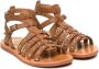 Pom D'api open-toe stud-embellished sandals Brown - Thumbnail 1