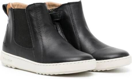 Pom D'api panelled leather ankle boots Black