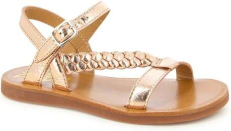 Pom D'api Plagette Antik leather sandals Gold