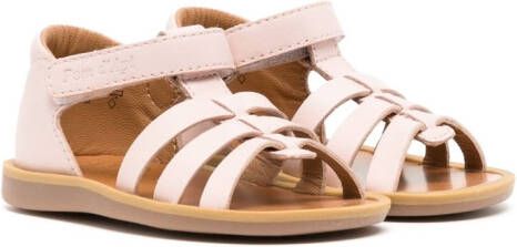 Pom D'api touch-strap leather sandals Pink